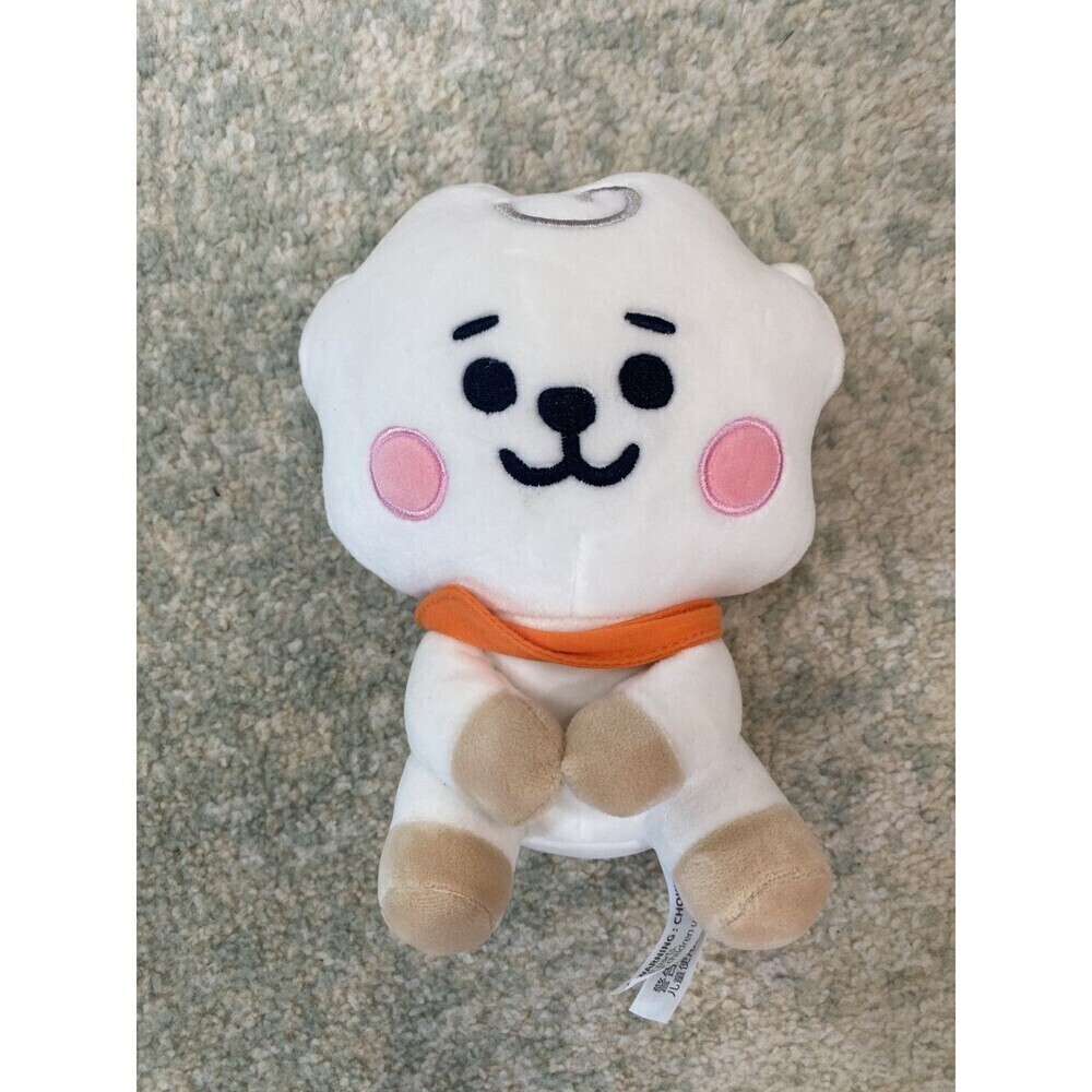 AURORA White BT21 Official Merchandise Baby RJ Sitting Plush Doll
